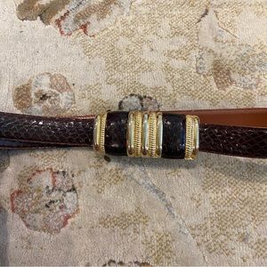 Jana Vintage Brown Snakeskin Belt